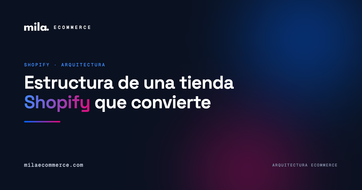 Estructura tienda Shopify