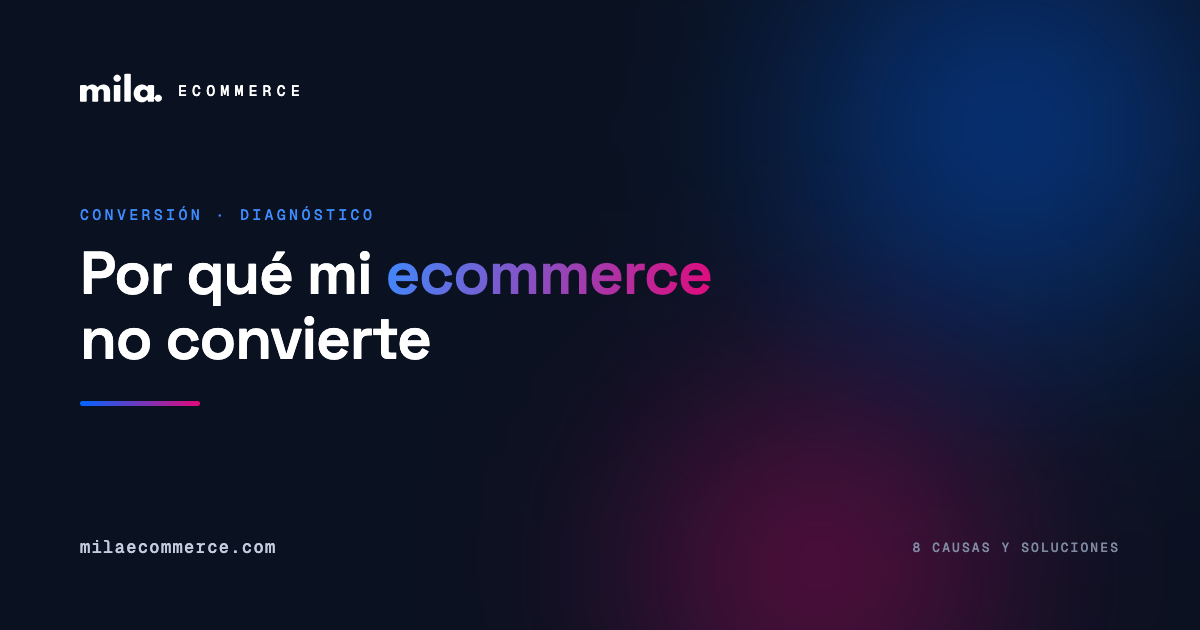 Por qué mi ecommerce no convierte